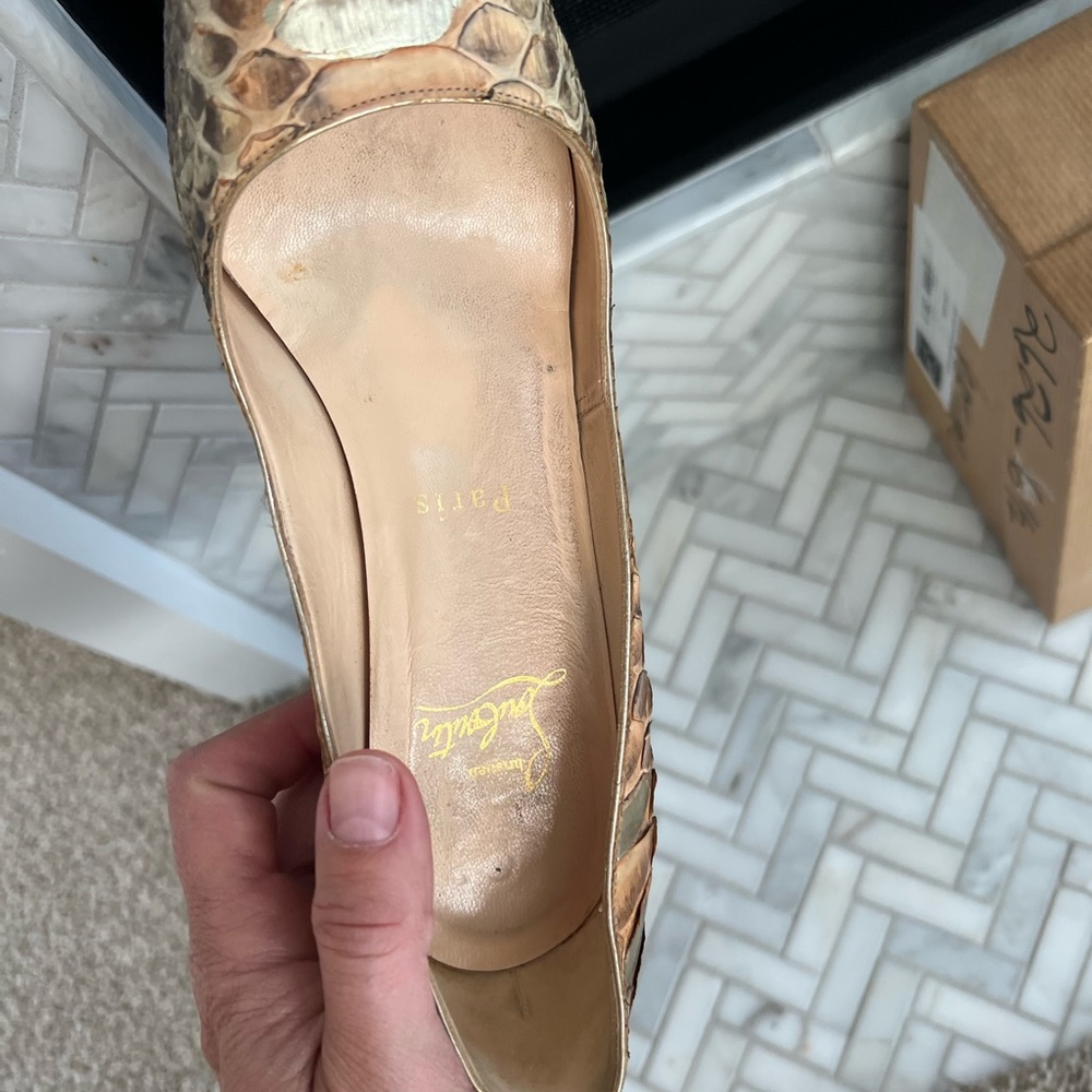 Christian Louboutin very prive 120 python pumps- size 36.5 - Picture 10 of 16